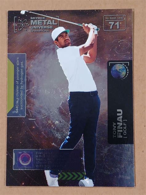 Skybox Metal Universe Champions Tony Finau Rc Rookie Golf Ebay