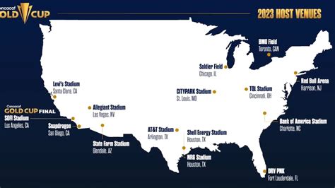 Concacaf Dio A Conocer Las Sedes Para La Copa Oro 2023 Infobae