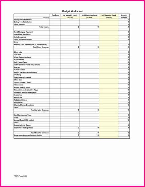 Hoa Budget Spreadsheet Printable Spreadshee Hoa Budget Spreadsheet