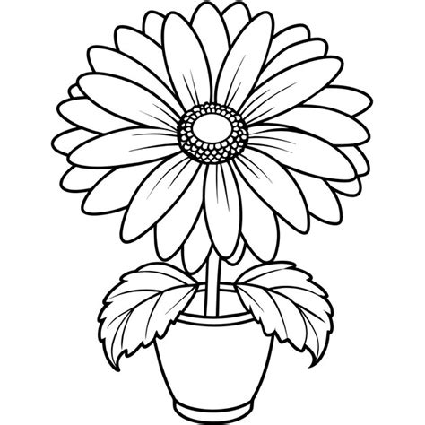 Blume Zum Ausmalen Vektoren Und Illustrationen Zum Kostenlosen