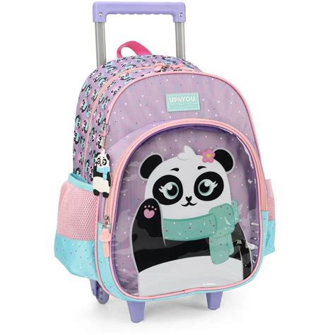 Encanto Em Lil S Mochila Infantil Rodinhas Panda Lancheira E Estojo