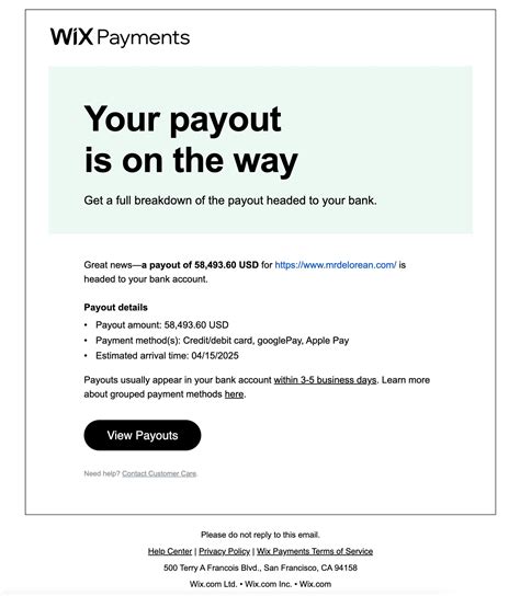 DeLorean - Another $60,000 payment sent to my bank account from my