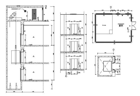 lift elevator section plan autocad file - Cadbull