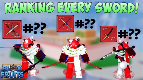 ⚔️ Ranking Every Sword In Blox Fruits Worst To Best Youtube