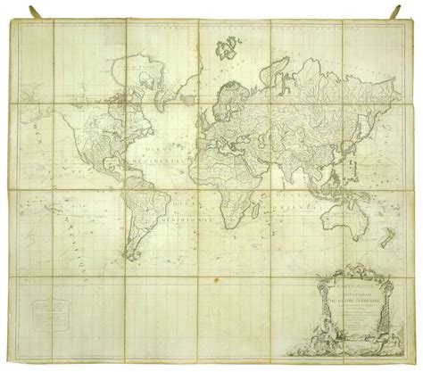 Mappe Monde Ou Carte Generale Du Globe Terrestre Dessinee Suinvante Les