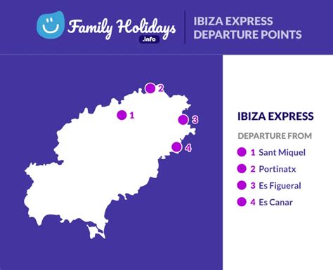 The Ibiza Express Tourist Train Info Map Itinerary