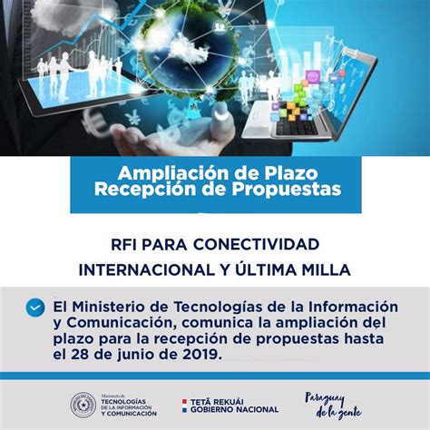 Mitic Ampl A Plazo Para Recepci N De Propuestas En Proyectos De