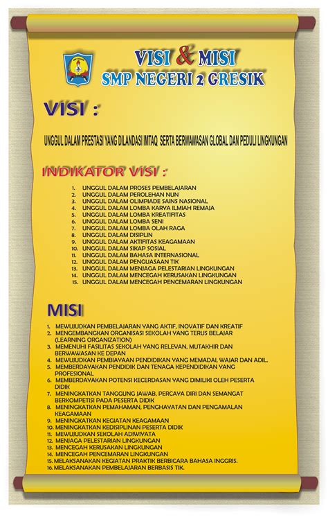 Visi Misi Osis Sma Singkat Padat Dan Jelas