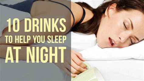 10 Drinks To Help You Sleep At Night