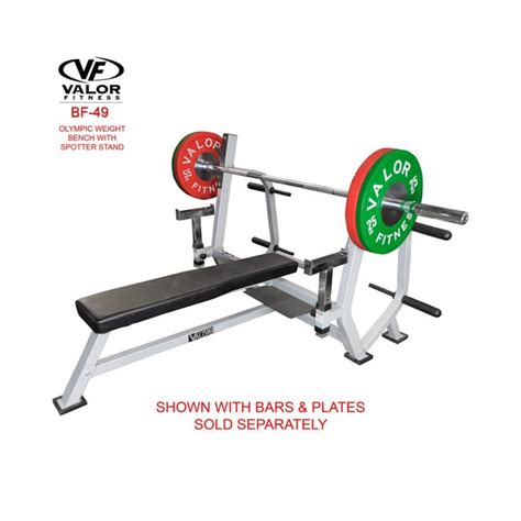 Valor Fitness Bf 49 Olympic Weight Bench With Spotter Stand Buy