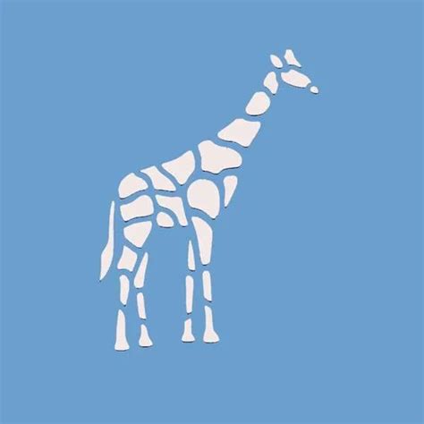 Giraffe Stencil Re Usable Stencil Craft Stencil Kids Craft Stencil