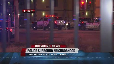 Heavy Police Activity On North End Of Las Vegas Strip Youtube