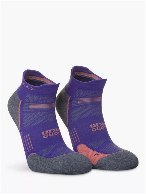 Hilly Supreme Ankle Running Socks, Plum/Grey Marl at John Lewis & Partners