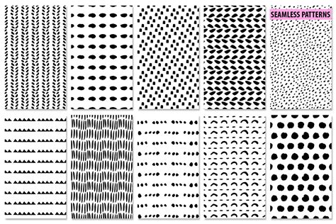 Abstract Brushstroke Ink Patterns Artboards And Elements