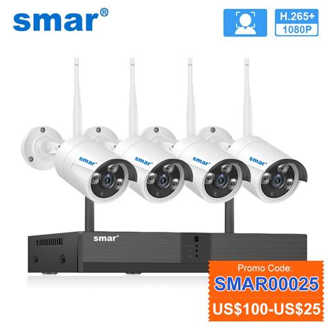 Smar caméra de Surveillance extérieure IP Wifi hd 2MP 1080P H 265