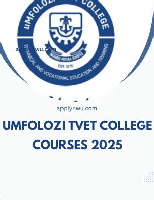 Umfolozi TVET College Courses 2025 - TVET Colleges