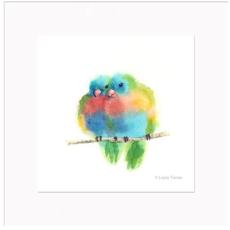 Love Birds -Watercolor Art for Sale*