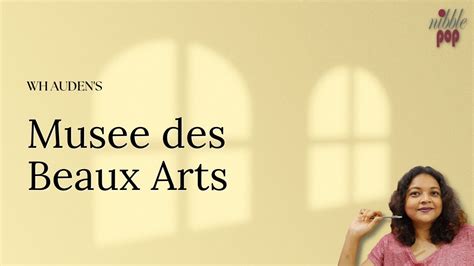 Musee Des Beaux Arts W H Auden Line By Line Explanation Youtube