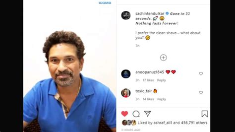 Sachin Tendulkar does away with his salt-and-pepper beard, shares video ...