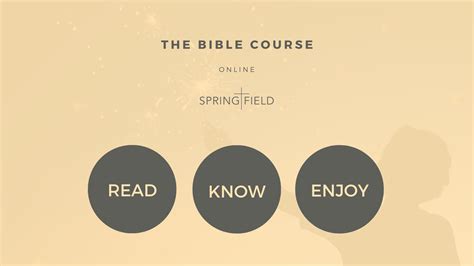 The Bible Course Springfield Churchspringfield Church