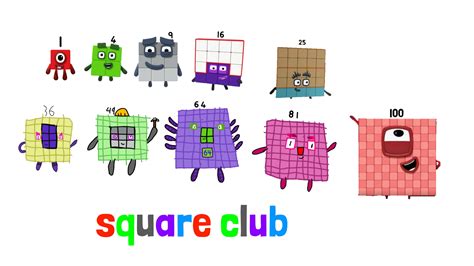 Numberblocks Square Club