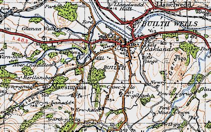 builth wells  maps books memories francis frith