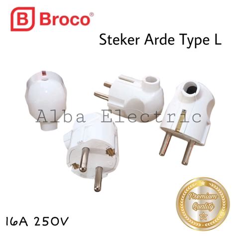 Jual Steker Arde Type L Broco Colokan Model L Broco Kepala