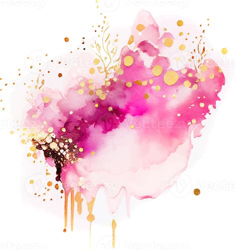 Pink Watercolor Paint Splash Isolated 17257718 Png