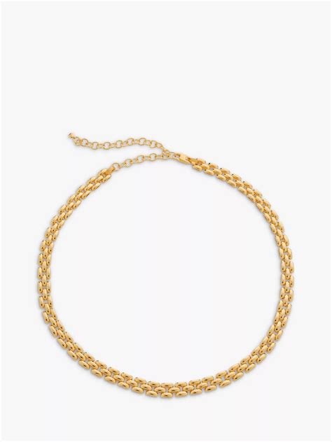 Monica Vinader Heirloom Necklace, Gold at John Lewis & Partners