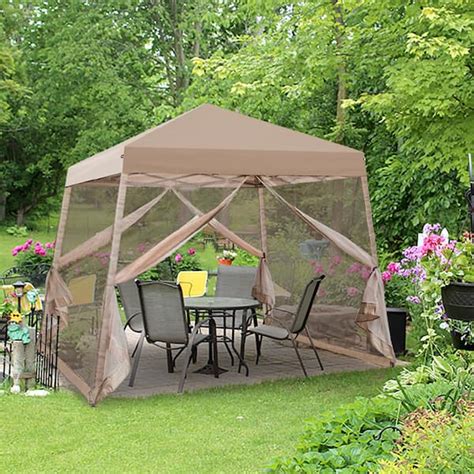 Eagle Peak Ft X Ft Slant Leg Pop Up Gazebo Tent With Mosquito