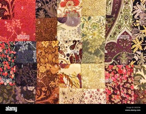 Fabric Patchwork Pattern Background Texture Stock Photo Alamy