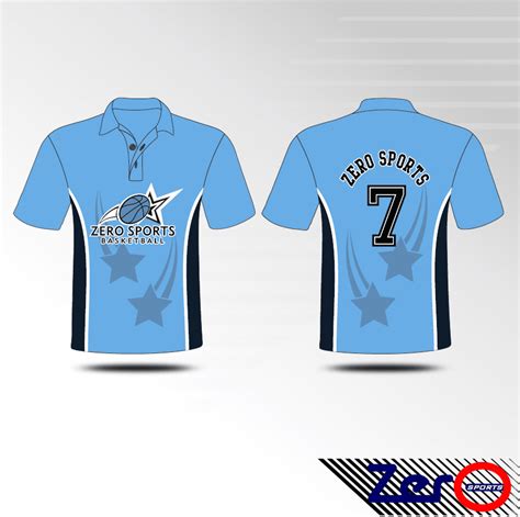 Basketball Polo Shirt Design 6 Zero Sports