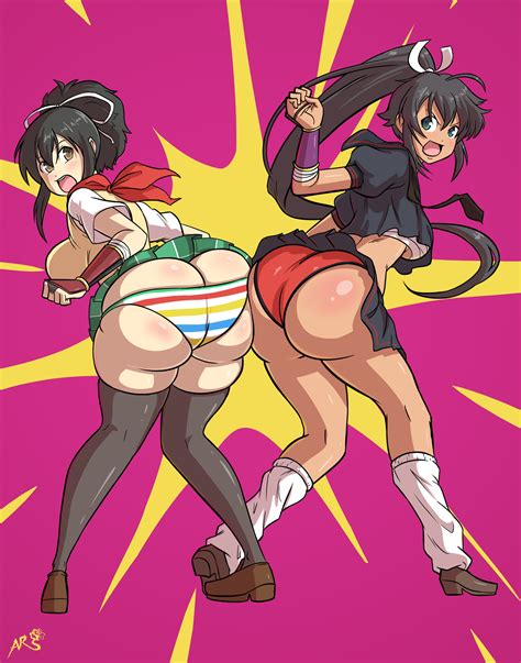 Rule Girls Ass Ass To Ass Asuka Senran Kagura Axel Rosered