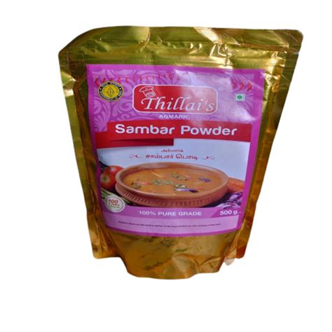 Thilla S Veg Sambar Powder Packaging Size 500 G Packaging Type