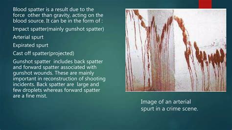 Bloodstain Pattern Analysis Ppt