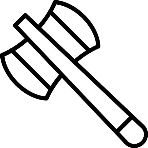 Axe Vector Line Icon 8897405 Vector Art At Vecteezy
