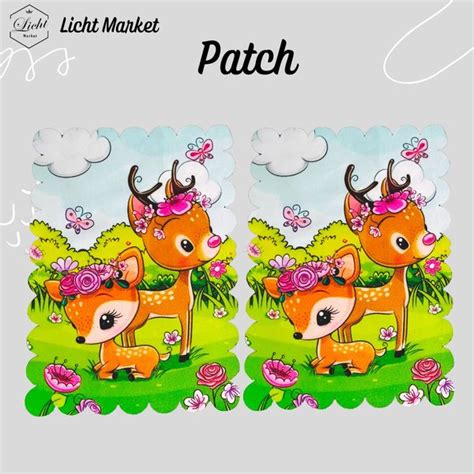 Jual Patch Jahit Motif Rusa Ukuran X Cm Aksesoris Tambahan Baju