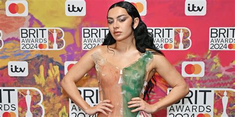 Charli Xcx Wears A Work Of Art On The 2024 Brit Awards Red Carpet