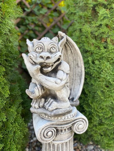 Smiling Gargoyle Lb Gargoyle Statue Guardian Gargoyle Gargoyle