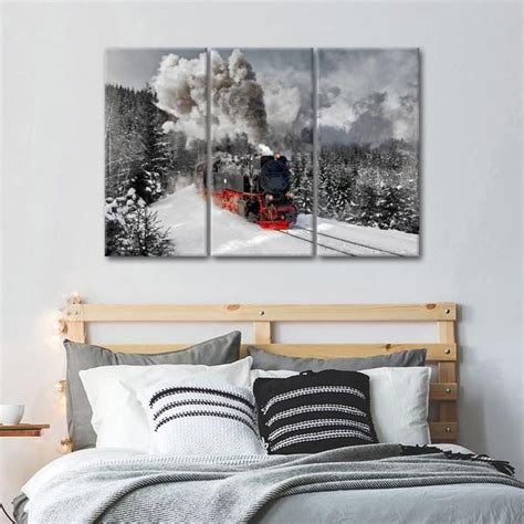 Train Express Multi Panel Canvas Wall Art | Wall canvas, Multi panel ...