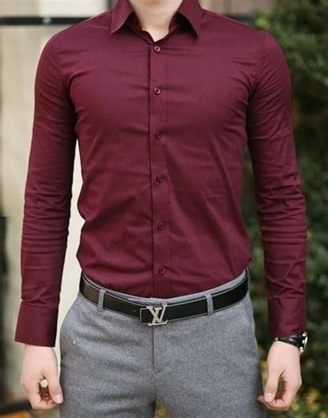 Stunning Men S Dark Red Color Outfits Combination And Ideas Red