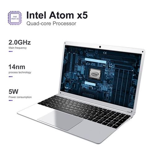 KUU Yepbook 15,6-дюймовый ноутбук с процессором Intel Atom x5-E8000, 4 ...