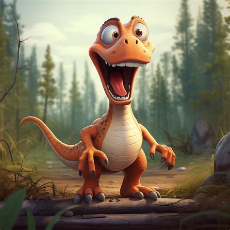 Dinosaurier Vektor Illustration Premium Vektor