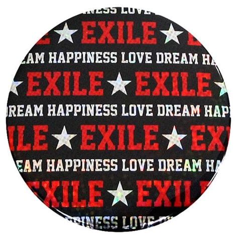 駿河屋 Exile文字斜め Big缶バッジ 「exile Live Tour 2015 “amazing World”」 Exile