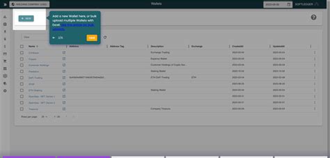Wallets For Digital Assets SoftLedger Accounting Software API