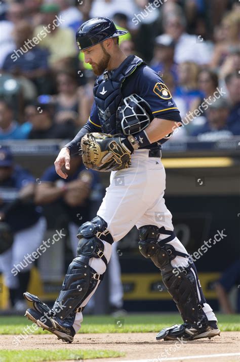 Milwaukee Brewers Catcher Jonathan Lucroy 20 Editorial Stock Photo