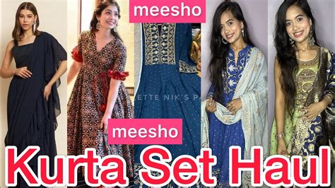 Huge Meesho Party Wear Kurta Set Gown Haul🔥🛍️ Festive Wear Haul