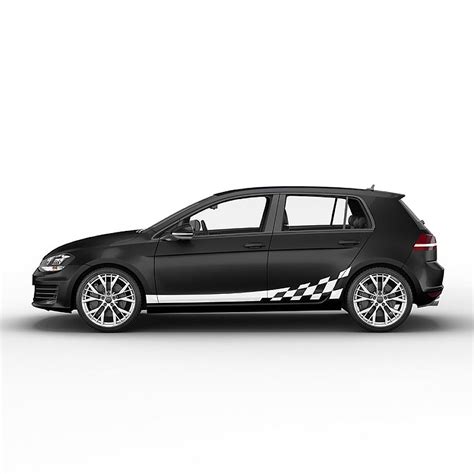 Checkered Striping Passend Op Volkswagen Stickythings