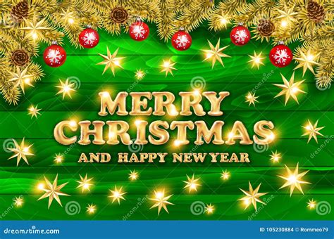 Vector Christmas Messages And Objects On Wrinkled Paper Background ...
