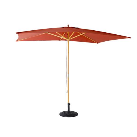 Parasol Droit Rectangulaire En Bois X M Cabourg Terracotta M T